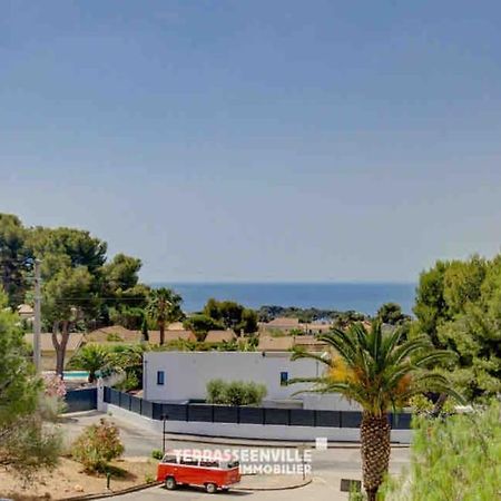 Tres Bel Appartement Climatise Terrasse Et Vue Mer 邦多勒 外观 照片