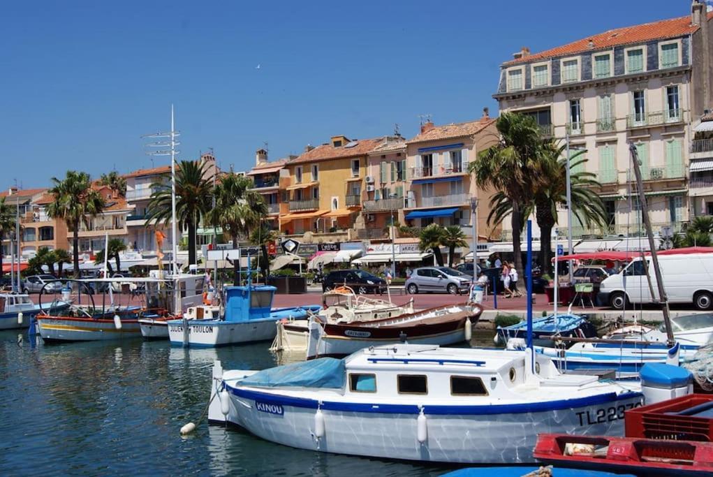 Tres Bel Appartement Climatise Terrasse Et Vue Mer 邦多勒 外观 照片