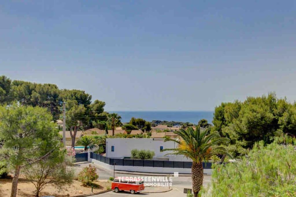 Tres Bel Appartement Climatise Terrasse Et Vue Mer 邦多勒 外观 照片